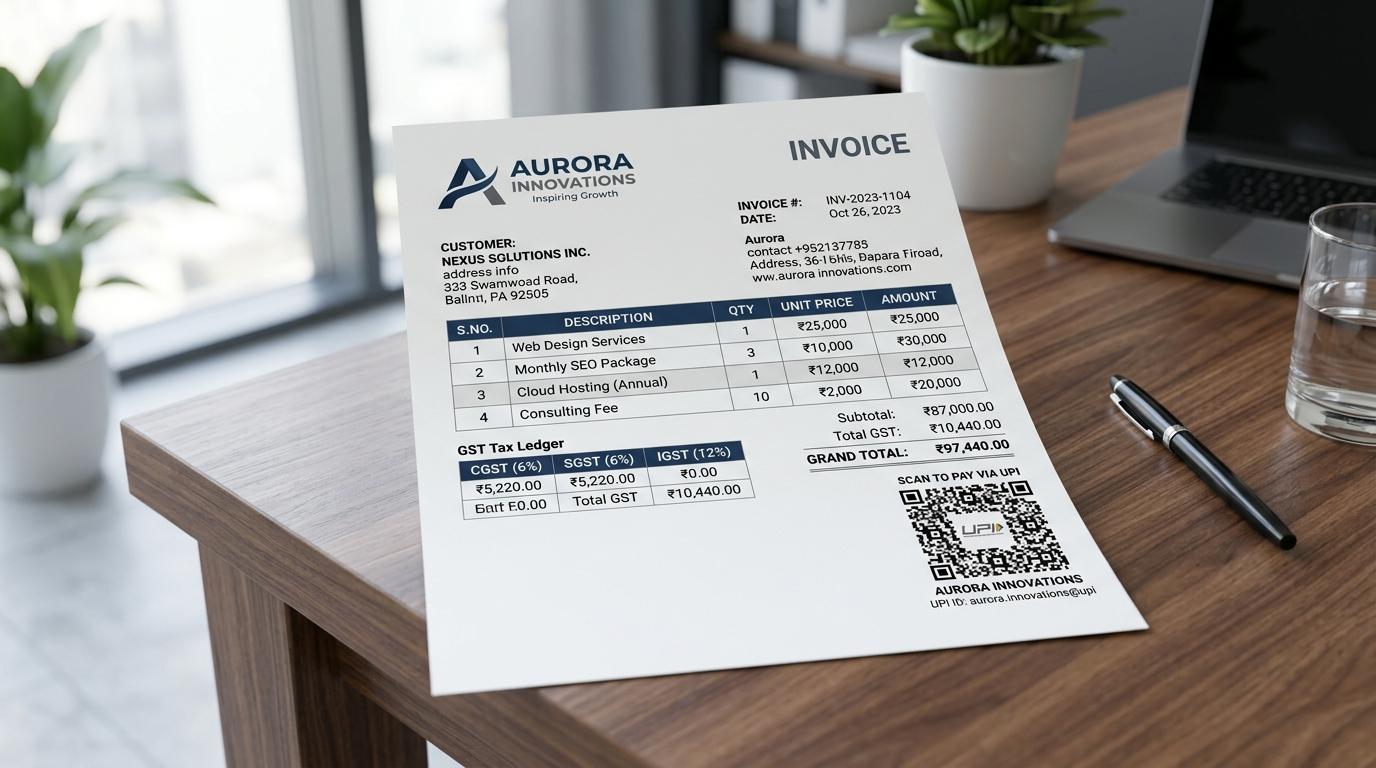 Custom TDL & UPI Invoice Printing